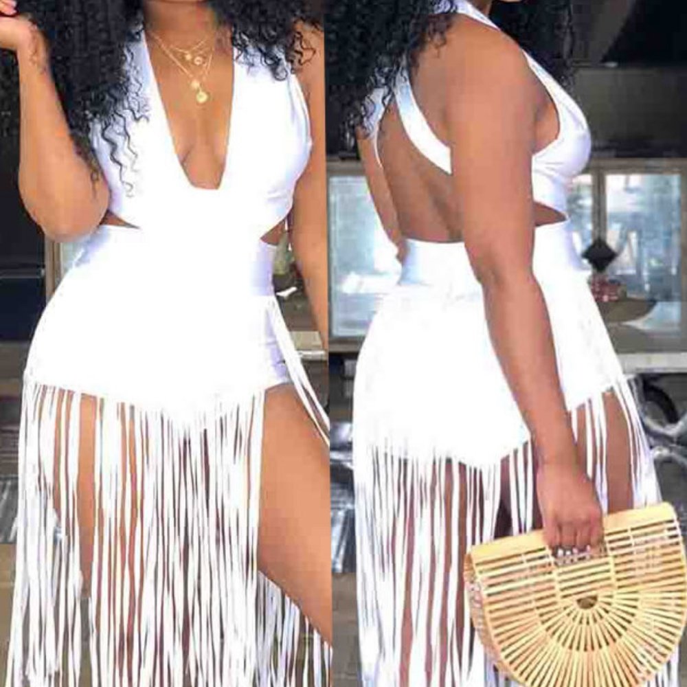 NWOT Tassel Romper